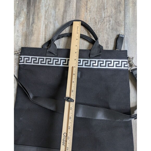 Versace Fragrances Black Canvas Bag Travel Handbag Overnight Gym Shoulder Tote - Picture 11 of 11